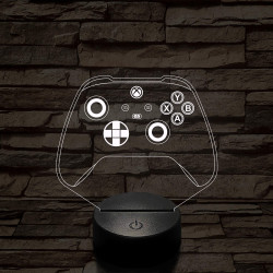 Kontroller Xbox Series X  7 színű 3D led lámpa