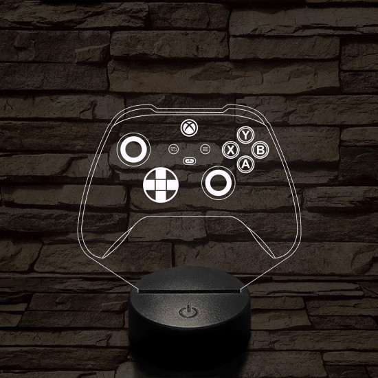 Kontroller Xbox Series X  7 színű 3D led lámpa