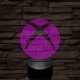 Xbox logó jel  7 színű 3D led lámpa