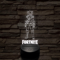 Fortnite Team Leader Raven 7 színű 3D led lámpa