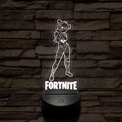 Fortnite Cuddle Team Leader 7 színű 3D led lámpa