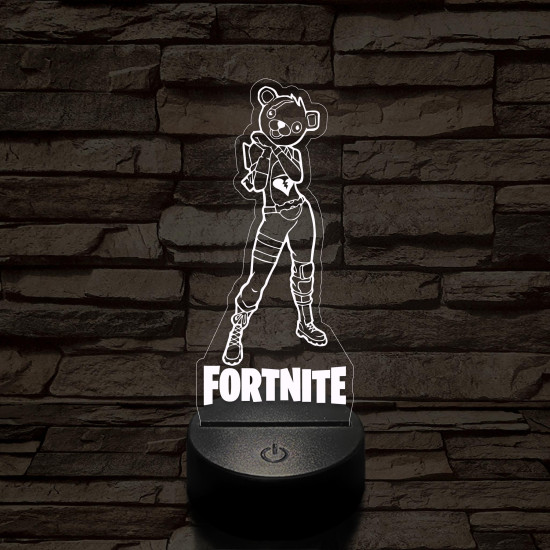 Fortnite Cuddle Team Leader 7 színű 3D led lámpa