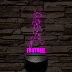 Fortnite Cuddle Team Leader 7 színű 3D led lámpa