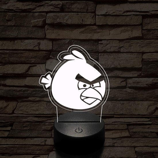 Angry Birds Red 7 színű 3D led lámpa