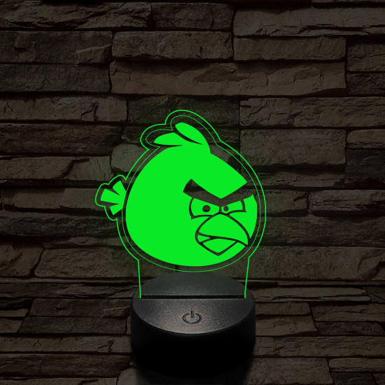 Angry Birds Red 7 színű 3D led lámpa