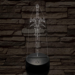 World of Warcraft ősi jégkard 7 színű 3D led lámpa