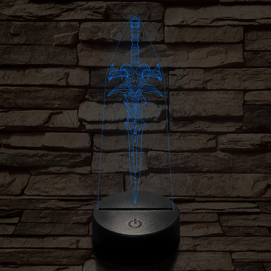 World of Warcraft ősi jégkard 7 színű 3D led lámpa