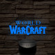 World of Warcraft logo 7 színű 3D led lámpa