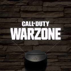 Call of Duty Warzone logo 7 színű 3D led lámpa