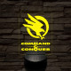 Command & Conquer GDI mintaválasztós 7 színű 3D led lámpa