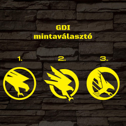 Command & Conquer GDI mintaválasztós 7 színű 3D led lámpa