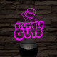 Stumble Guys logo 7 színű 3D led lámpa