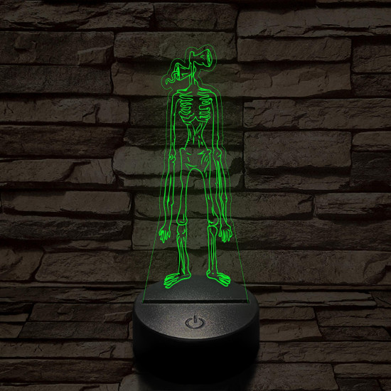 SCP Siren Head 7 színű 3D led lámpa