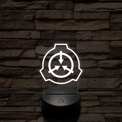 SCP 7 színű 3D led lámpa