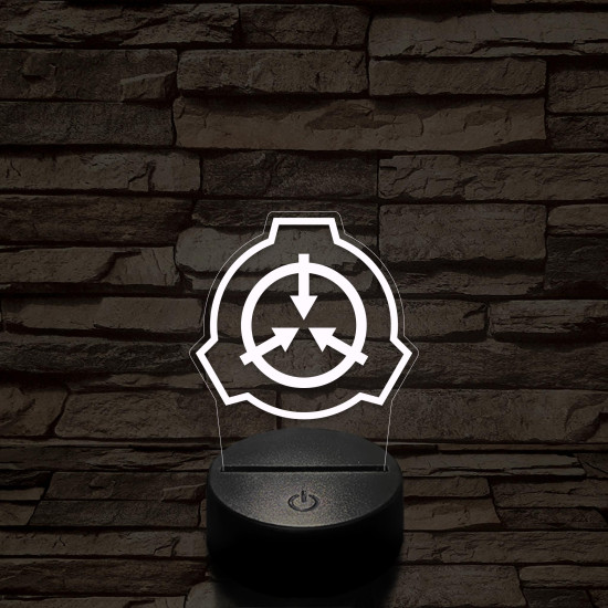 SCP 7 színű 3D led lámpa