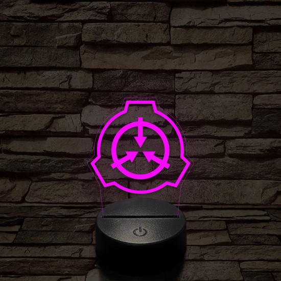 SCP 7 színű 3D led lámpa