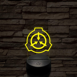 SCP 7 színű 3D led lámpa