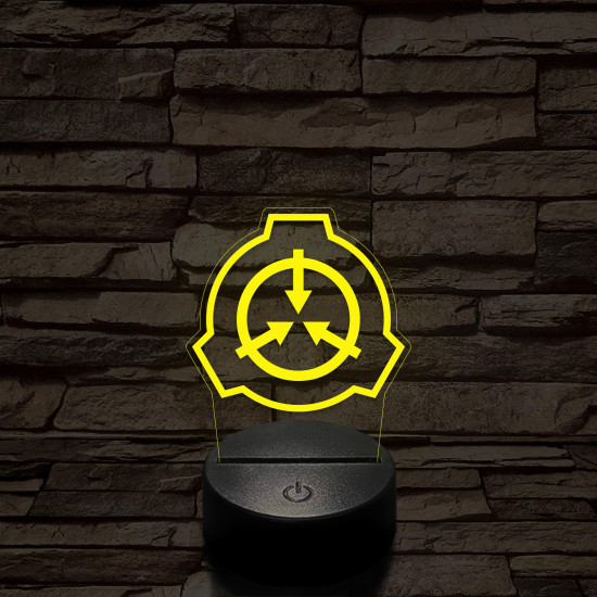 SCP 7 színű 3D led lámpa