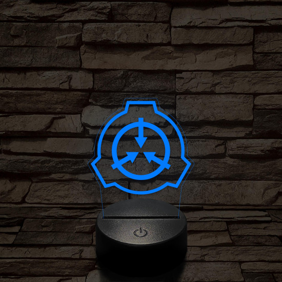 SCP 7 színű 3D led lámpa