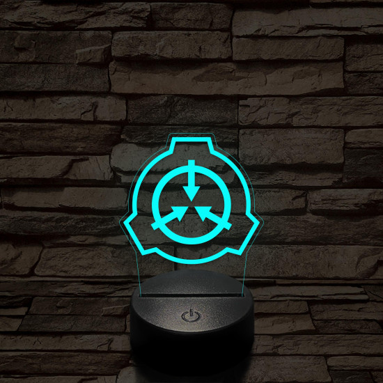 SCP 7 színű 3D led lámpa