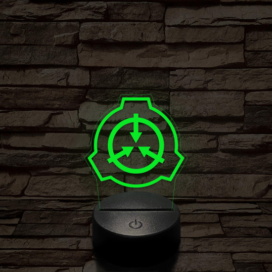 SCP 7 színű 3D led lámpa