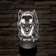 SCP-1471 Skull dog 7 színű 3D led lámpa