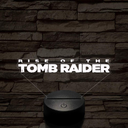 Rise of The Tomb Raider logo 7 színű 3D led lámpa