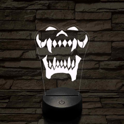 World of Warcraft Warsong Klán jel 7 színű 3D led lámpa