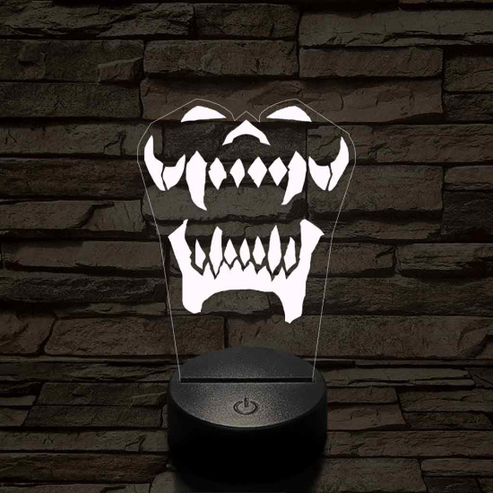 World of Warcraft Warsong Klán jel 7 színű 3D led lámpa