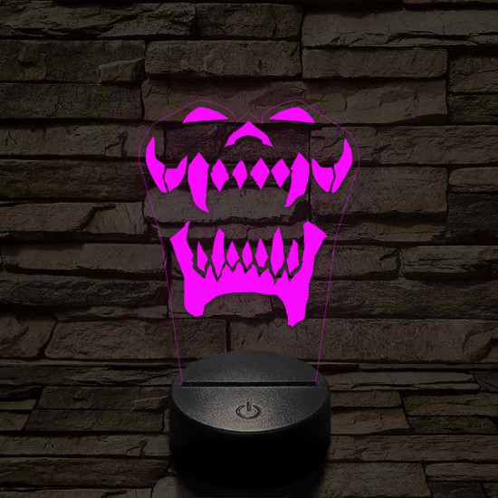 World of Warcraft Warsong Klán jel 7 színű 3D led lámpa