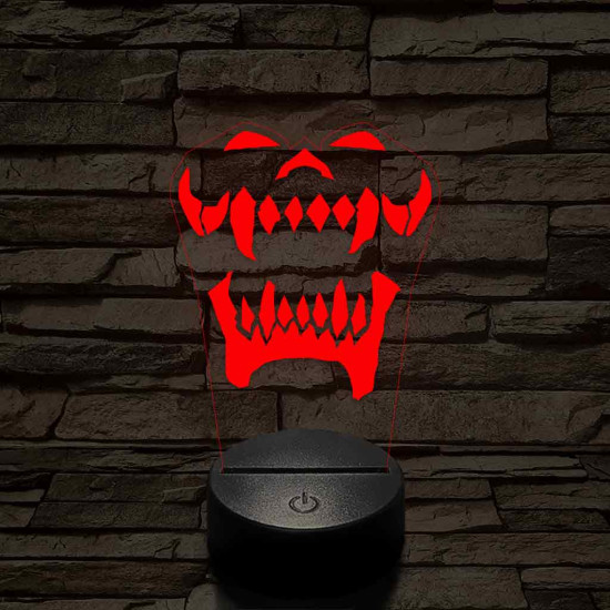 World of Warcraft Warsong Klán jel 7 színű 3D led lámpa