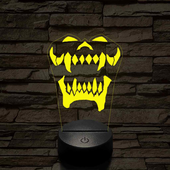 World of Warcraft Warsong Klán jel 7 színű 3D led lámpa