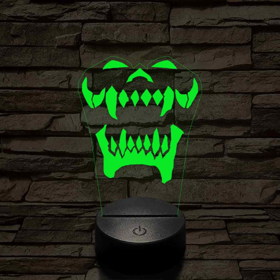 World of Warcraft Warsong Klán jel 7 színű 3D led lámpa