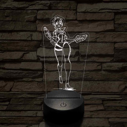 Overwatch Tracker fut 7 színű 3D led lámpa