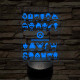 Overwatch karakterek 7 színű 3D led lámpa