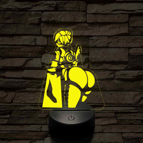 Overwatch Tracker pózol 7 színű 3D led lámpa