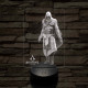 Assassin's creed 7 színű valósághű 3D led lámpa