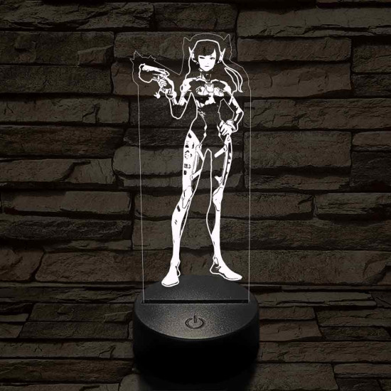 Overwach Dva 7 színű 3D led lámpa