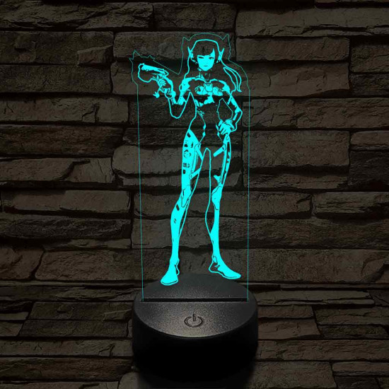 Overwach Dva 7 színű 3D led lámpa