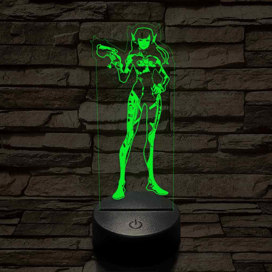Overwach Dva 7 színű 3D led lámpa