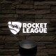 Rocket League logo 7 színű 3D led lámpa