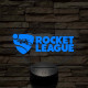 Rocket League logo 7 színű 3D led lámpa
