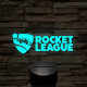Rocket League logo 7 színű 3D led lámpa