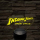 Indiana Jones logo 7 színű 3D led lámpa