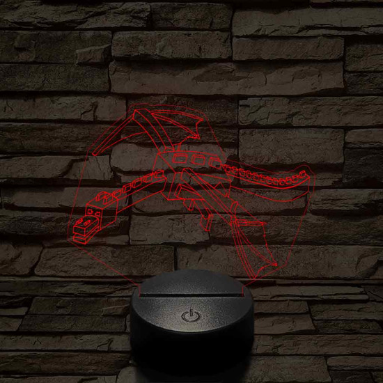 Minecraft Enderdragon 7 színű 3D led lámpa