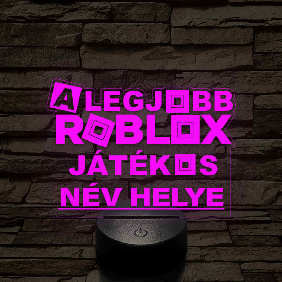 A legjobb játékos Roblox 7 színű 3D led lámpa
