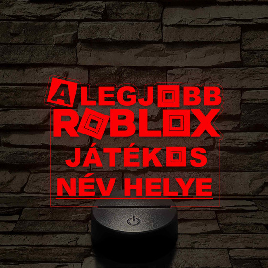 A legjobb játékos Roblox 7 színű 3D led lámpa