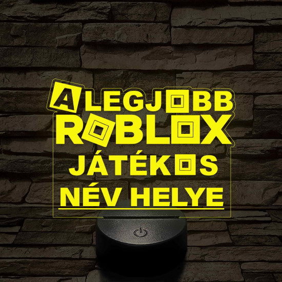 A legjobb játékos Roblox 7 színű 3D led lámpa