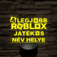 A legjobb játékos Roblox 7 színű 3D led lámpa