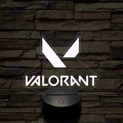 Valorant logo 7 színű 3D led lámpa